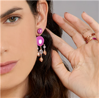 Ohrringe Rosso Prezioso Dame River in Silber 23831RI-AL - 23831RI-AL